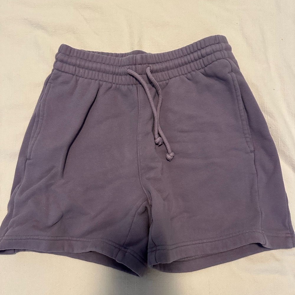 TNA Purple Athletic Shorts with Elastic Waistband